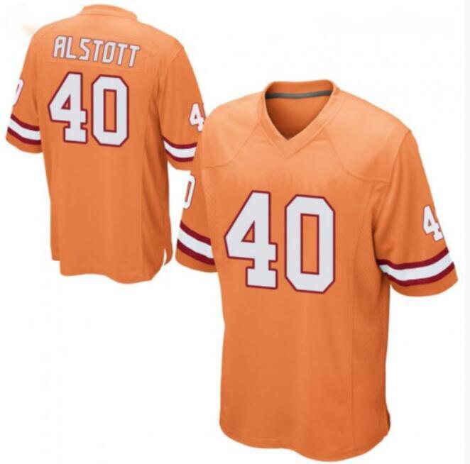 Men's Tampa Bay Buccaneers #40 Mike Alstott Orange Stitched Jersey Men's Tampa Bay Buccaneers #40 Mike Alstott Orange Stitched Jersey